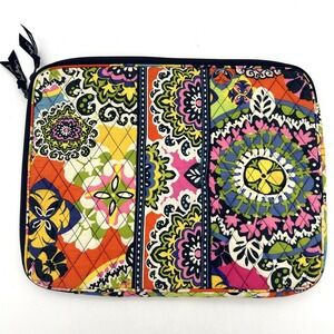 Vera Bradley Multicolor Quilted Laptop Sleeve Case Bag Large